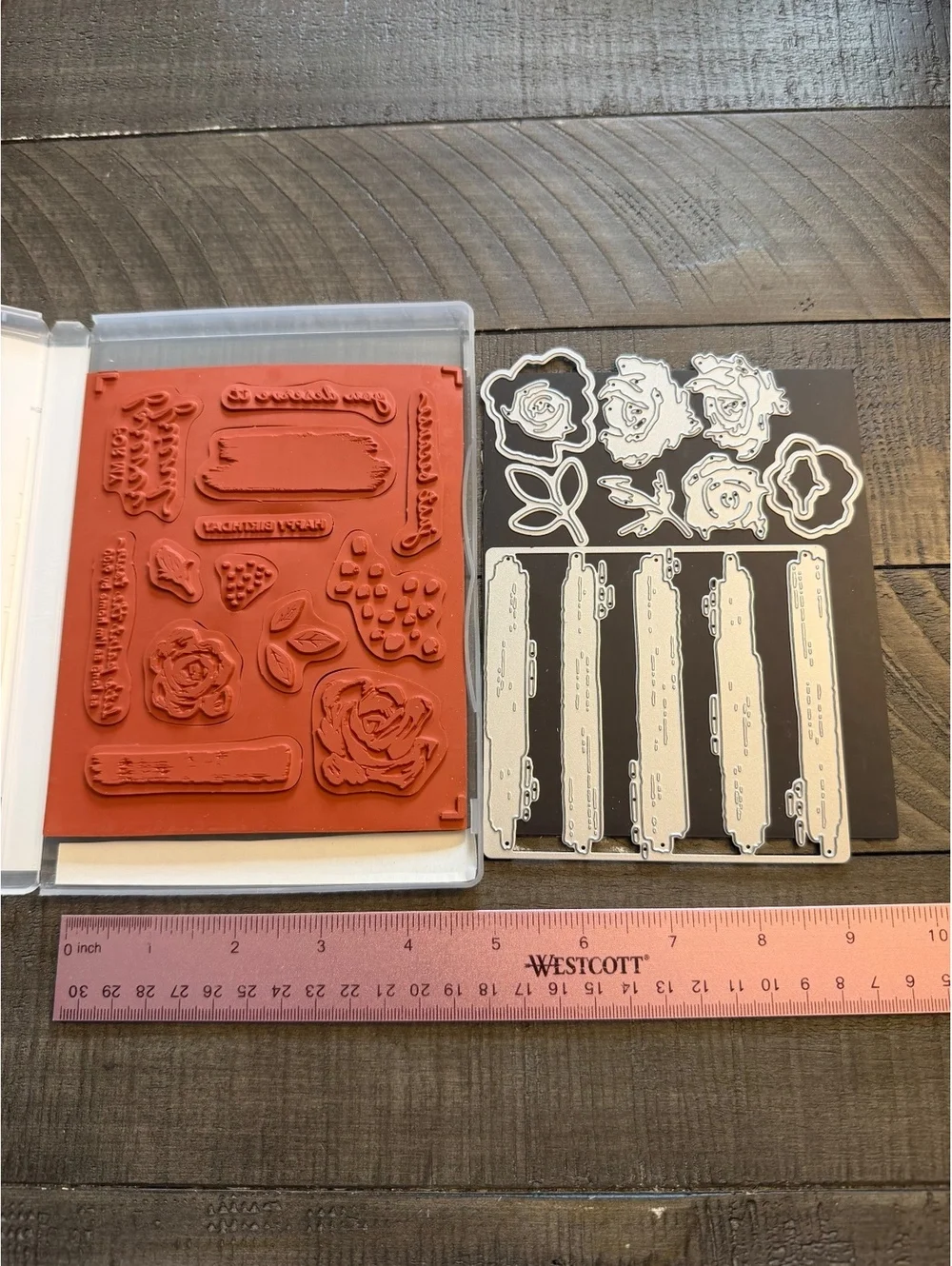 Stampin’ Up Brushed Blooms stamp set with Beautiful Brushstrokes Dies